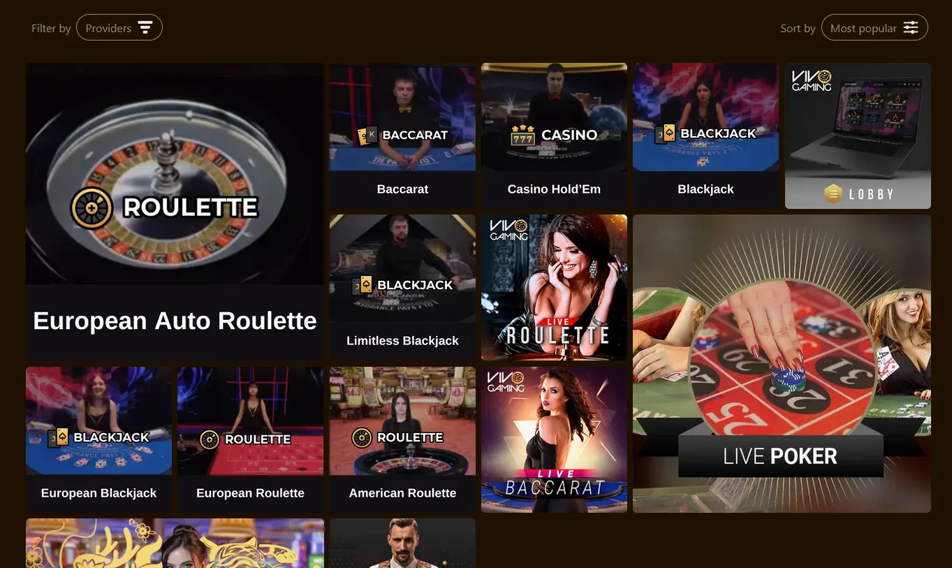 Live casino Golden Lady Casino – živí dealeři Fresh Deck Studios v reálném čase