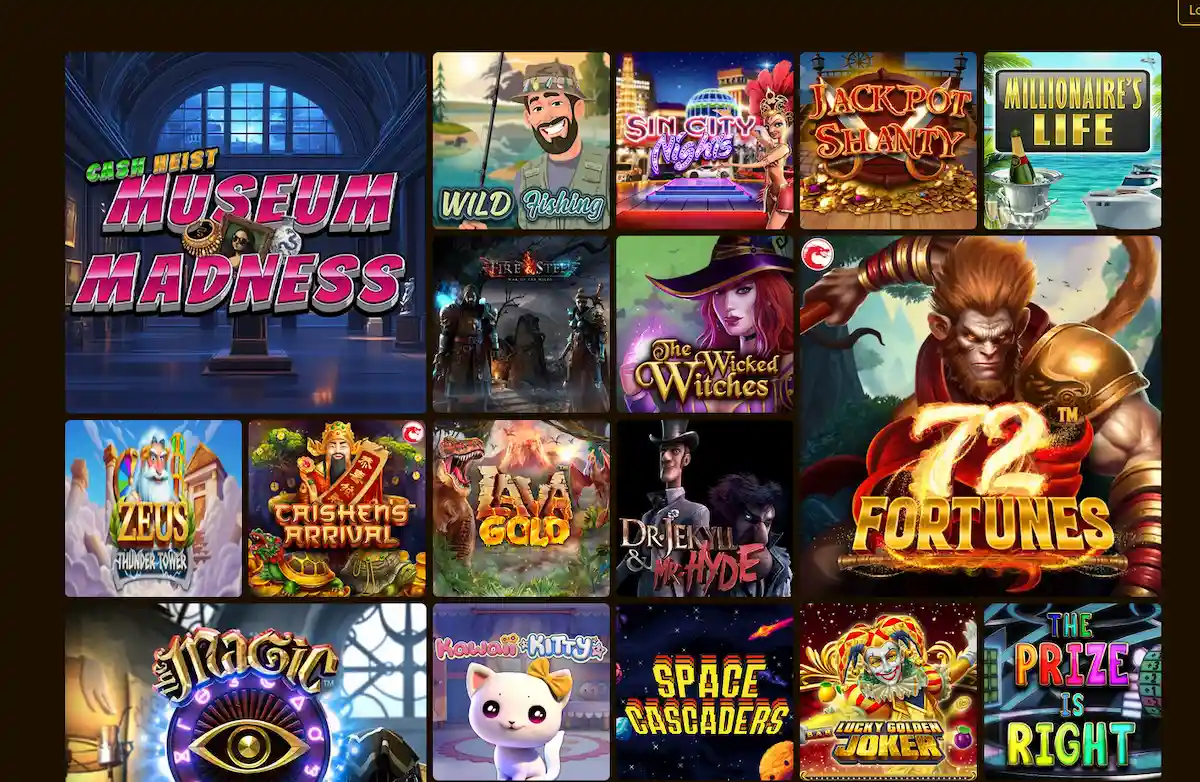 Herní lobby Golden Lady Casino – sloty, live stoly a jackpoty od 7 providerů